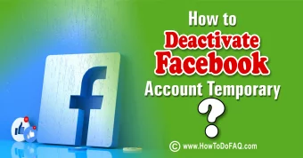 How to Deactivate Facebook Account 1