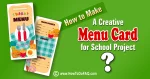 Make Menu Card for School Project 1
